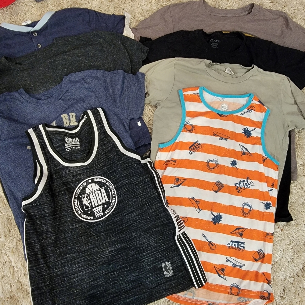 Boys T-Shirts Bundle Of 9. Size 10-12